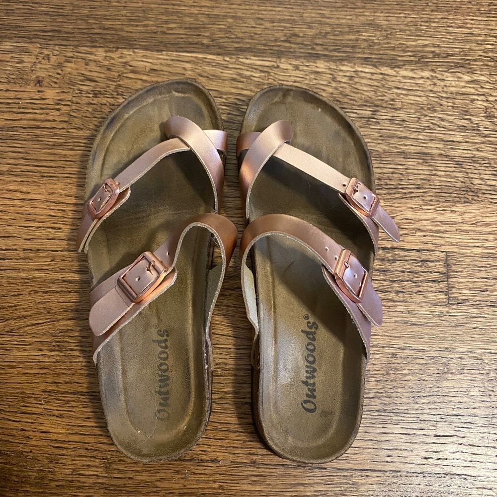 Outwoods Sandals-rose gold